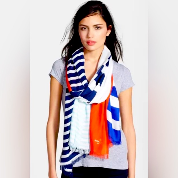 Kate Spade Monaco Stripe Scarf/Wrap - Picture 1 of 6
